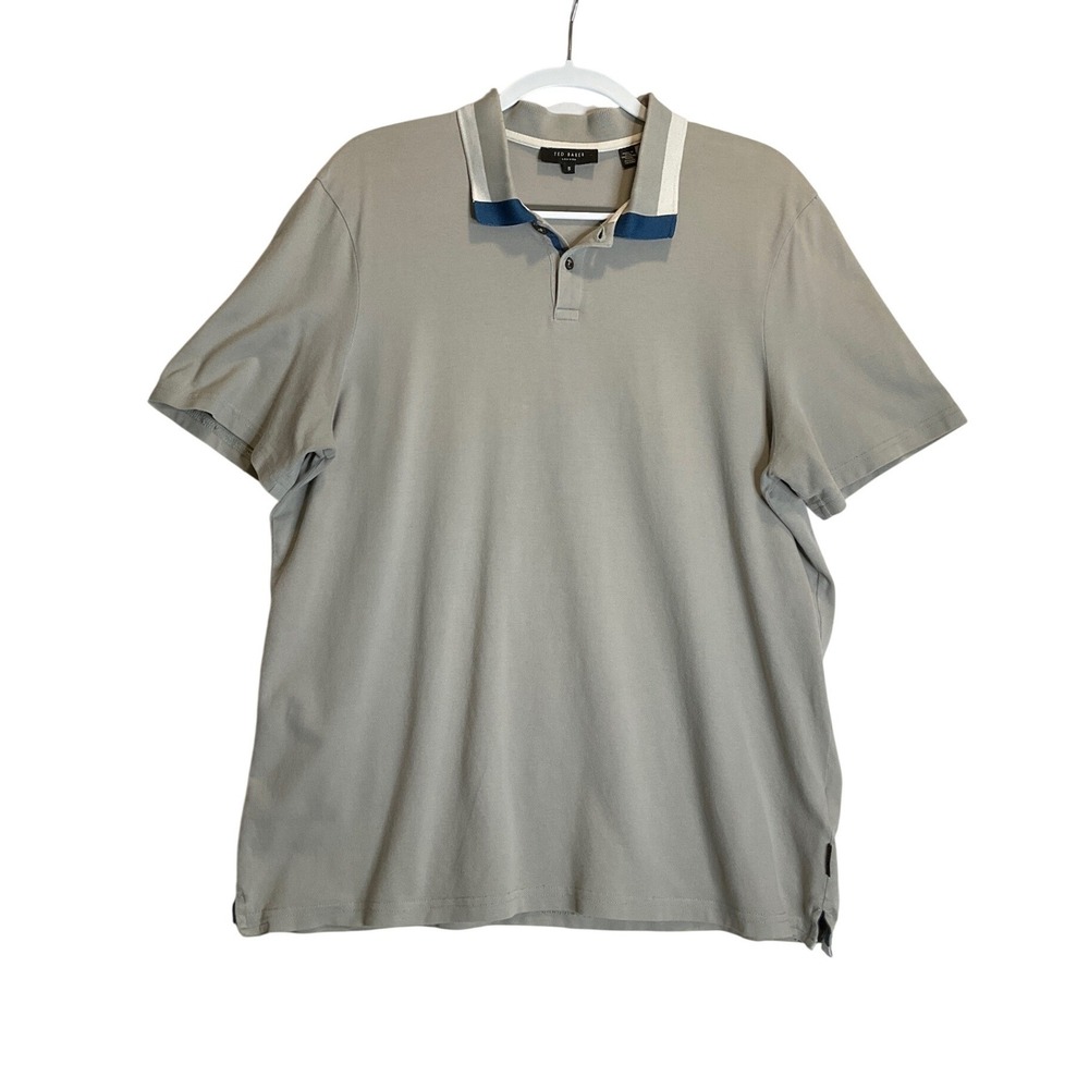 Ted Baker London Polo Grey Casual Comfort Stretch Golf 5 / XL